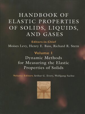 cover image of Handbook of Elastic Properties of Solids, Liquids, and Gases, Four-Volume Set